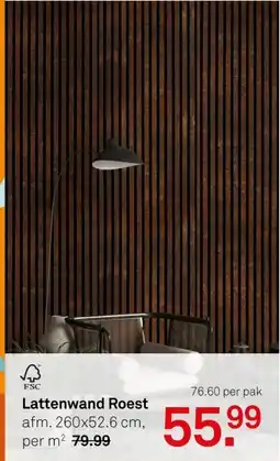 Karwei Lattenwand Roest aanbieding