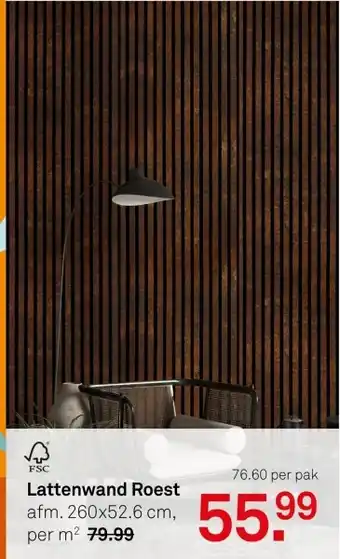 Karwei Lattenwand Roest aanbieding
