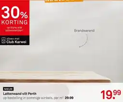 Karwei Lattenwand vilt Perth aanbieding