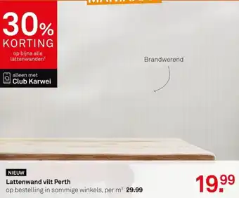 Karwei Lattenwand vilt Perth aanbieding