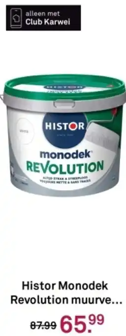 Karwei Histor Monodek Revolution muurverf aanbieding
