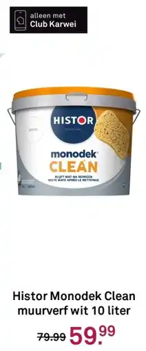 Karwei Histor Monodek Clean muurverf wit aanbieding