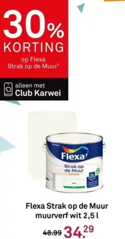 Karwei Flexa Strak op de Muur muurverf aanbieding