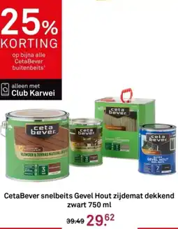 Karwei CetaBever snelbeits Gevel Hout zijdemat dekkend aanbieding