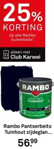 Karwei Rambo Pantserbeits Tuinhout zijdeglan aanbieding