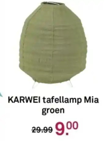 Karwei Karwei tafellamp mia groen aanbieding