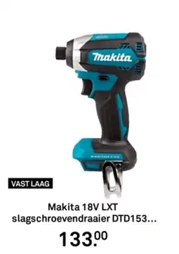 Karwei Makita 18V LXT slagschroevendraaier DTD153 aanbieding