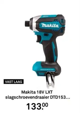Karwei Makita 18V LXT slagschroevendraaier DTD153 aanbieding