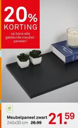 Karwei Meubelpaneel zwart aanbieding