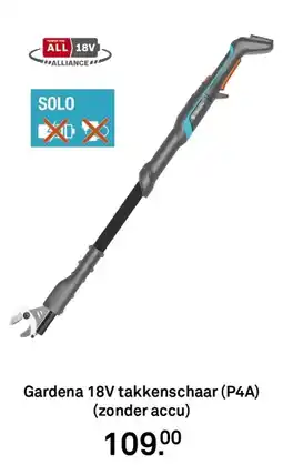 Karwei Gardena 18V takkenschaar aanbieding