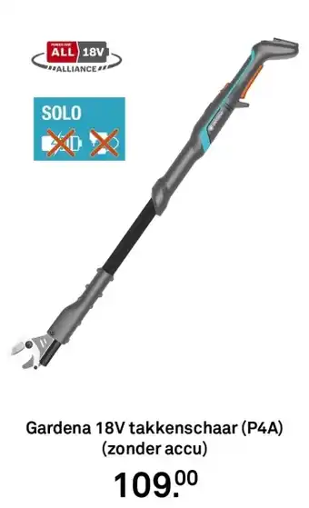 Karwei Gardena 18V takkenschaar aanbieding