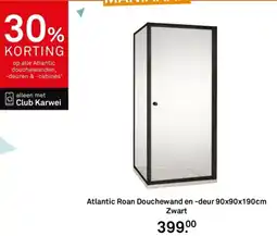 Karwei Atlantic Roan Douchewand en deur aanbieding
