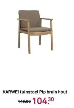 Karwei KARWEI tuinstoel Pip bruin hout aanbieding