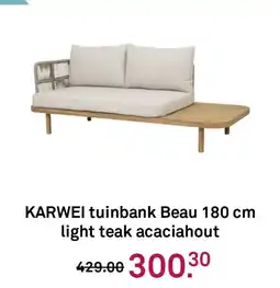 Karwei KARWEI tuinbank Beau light teak acaciahout aanbieding