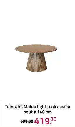 Karwei Tuintafel Malou light teak acacia hout aanbieding