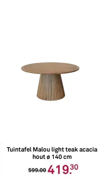 Karwei Tuintafel Malou light teak acacia hout aanbieding