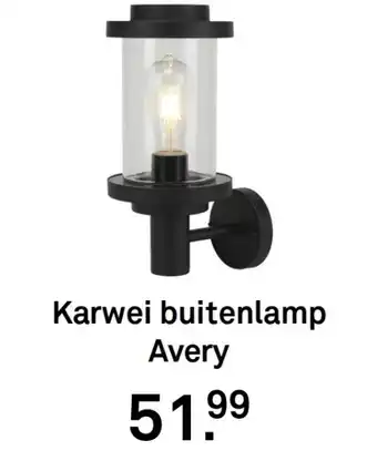 Karwei Karwei buitenlamp Avery aanbieding