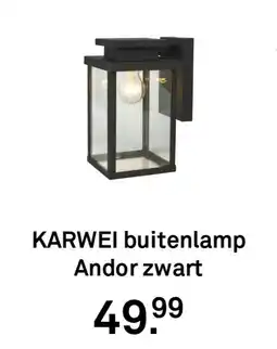 Karwei KARWEI buitenlamp Andor zwart aanbieding