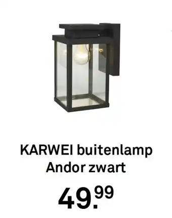Karwei KARWEI buitenlamp Andor zwart aanbieding
