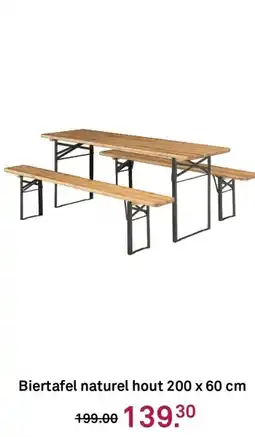 Karwei Biertafel naturel hout aanbieding
