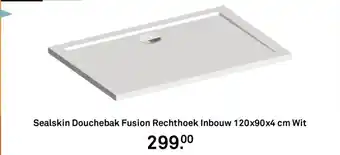 Karwei Sealskin Douchebak Fusion Rechthoek Inbouw Wit aanbieding