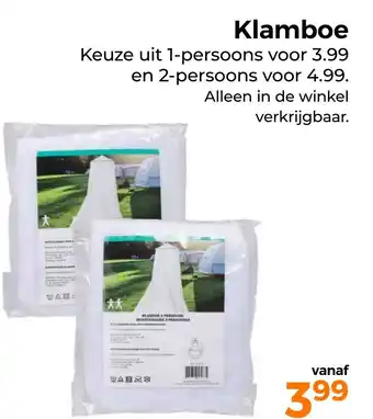 Trekpleister Klamboe aanbieding