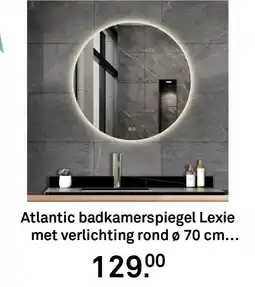Karwei Atlantic badkamerspiegel Lexie met verlichting rond aanbieding