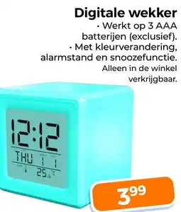 Trekpleister Digitale wekker aanbieding