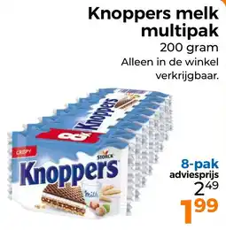 Trekpleister Knoppers melk multipak aanbieding