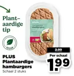 PLUS Plus Plantaardige hamburgers aanbieding