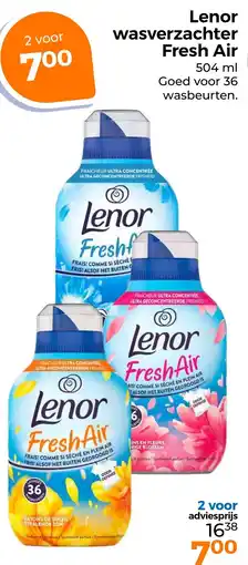 Trekpleister Lenor wasverzachter Fresh Air aanbieding