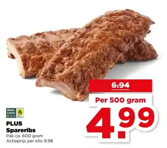 PLUS Plus Spareribs aanbieding
