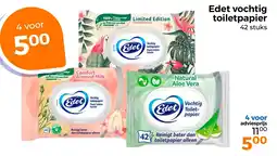 Trekpleister Edet vochtig toiletpapier aanbieding