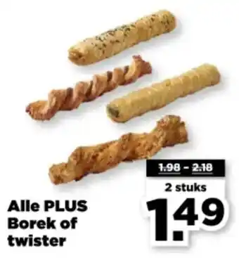 PLUS Alle Plus Borek of Twister aanbieding