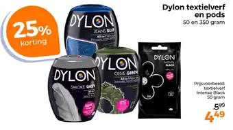 Trekpleister Dylon textielverf en pods aanbieding