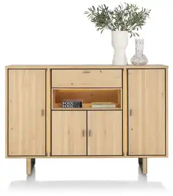 Henders & Hazel Shimanto, dressette 180 cm - 4-deuren + 1-lade + 1-niche (LED + dimmer) aanbieding