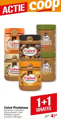 Coop Calvé Pindakaas aanbieding