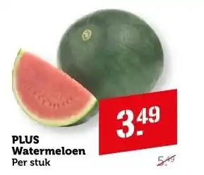 Coop PLUS Watermeloen aanbieding