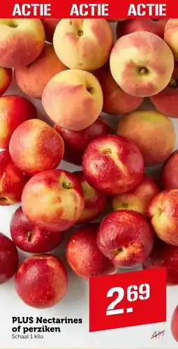 Coop PLUS Nectarines of perziken aanbieding