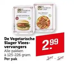Coop De Vegetarische Slager Vlees vervangers aanbieding