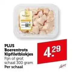 Coop PLUS Boerentrots Kipfiletblokjes aanbieding