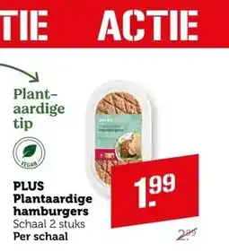 Coop PLUS Plantaardige hamburgers aanbieding