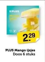 Coop PLUS Mango ijsjes aanbieding