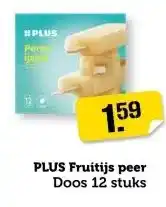 Coop PLUS Fruitijs peer aanbieding