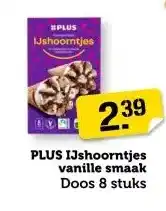 Coop PLUS IJshoorntjes vanille smaak aanbieding