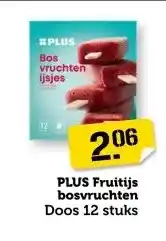 Coop PLUS Fruitijs bosvruchten aanbieding