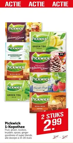 Coop Pickwick 1 Kopsthee aanbieding
