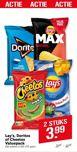 Coop Lay's, Doritos of Cheetos Valuepack aanbieding