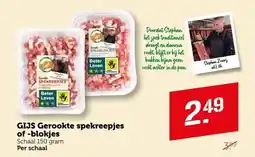 Coop GIJS Gerookte spekreepjes of blokjes aanbieding