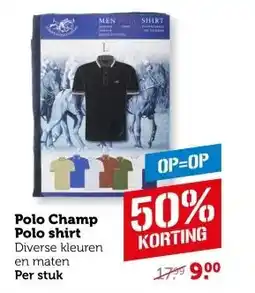Coop Polo Champ Polo shirt aanbieding